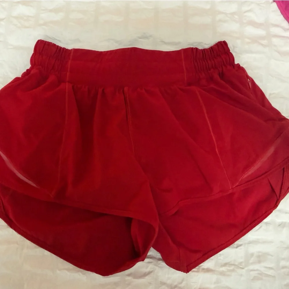 lululemon athletica Women’s Red Athletic Shorts